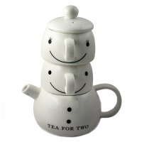 подарочный набор Чайный Смайл-снеговик 